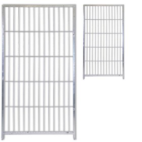 2 Pannelli Semplici in Rete per Box Cani con Zincatura Elettrolitica Ciascuno Misura 100xh180 Cm