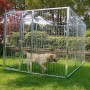2 Pannelli Semplici in Rete per Box Cani con Zincatura a Caldo Ciascuno Misura 100xh180 Cm