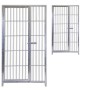 2 Pannelli con Porta in Rete per Box Cani con Zincatura Elettrolitica Ciascuno Misura 100xh180 Cm