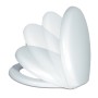 Sedile Wc Copri Water Universale Bianco Polipropilene Sistema Soft Closing 