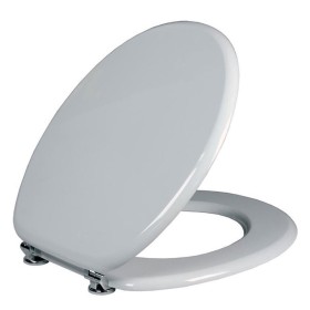 Sedile Copri Vaso Copri Water MDF in Legno Bianco Tavoletta Universale 435 x375 Millimetri