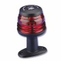 Fanale di via 360° Colore Nero Luce Rossa Con Basetta omologazione RINA 12 Volt