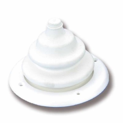 CUFFIA PASSACAVO BIANCA A SOFFIETTO DIAMETRO MM 100