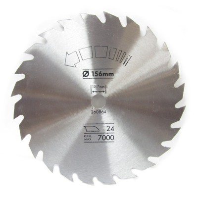 Lama Disco Per Sega Circolare Black + Decker Cromata mm 156 24 Denti A7574
