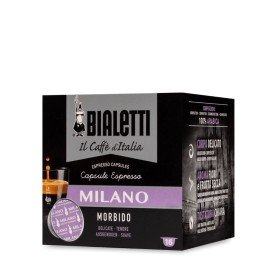 Capsule Espresso Caffe' Bialetti Milano Gusto Morbido Confezione da 16 Capsule Espresso