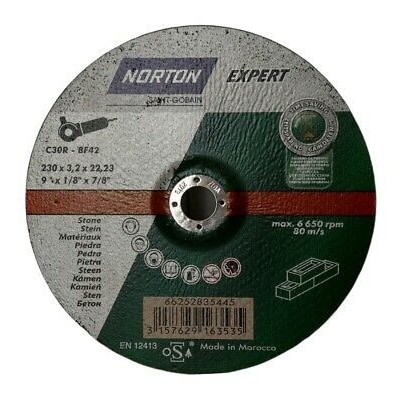 NORTON DISCO PER PIETRA 230X3,2X22,23