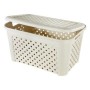 Cesto Arianna con coperchio Lt 45 Angora cm 58x38xh33 TONTARELLI