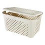 Cesto Arianna con coperchio Lt 45 Angora cm 58x38xh33 TONTARELLI