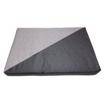 Cuscino per Cani Sfoderabile Waterproof Medora Black Gray 80 Cm 