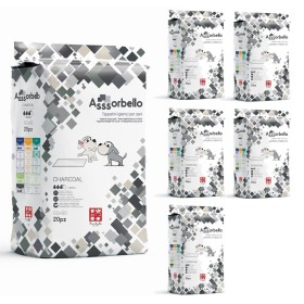 Multipack 6 Confezioni Assorbello Tappetini Igienici Carbone Attivo CHARCOAL Per Cani 60x90