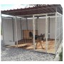 Recinto per Cani 3x3 Metri con Copertura Box Modulare Viteria Compresa