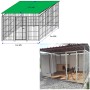 Recinto per Cani 3x3 Metri con Copertura Box Modulare Viteria Compresa