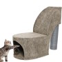 Tiragraffi per Gatto Tacco in Corda Sisal Naturale Altezza 56 cm Design Fuss-Cat