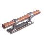 Bitta Per Ormeggio mm 132x35x40 Altezza In Ottone Cromato e Legno Marino