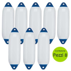Multipack 8 Pezzi Parabordi Per Imbarcazioni Modello SFO Con Due Fori mm 450x120