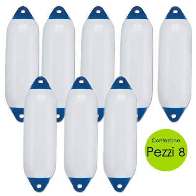 Multipack 8 Pezzi Parabordi Per Imbarcazioni Modello SFO Con Due Fori mm 450x120