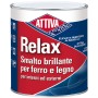 Smalto Attiva Relax Brillante Sintetico 3 Confezioni da 750 ml Nero