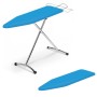 Relax Asse da Stiro con 1 Copertina Aggiuntiva di Ricambio Colore Blu Regolabile in Altezza
