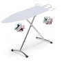 Relax Asse da Stiro con 1 Copertina Aggiuntiva di Ricambio Colore Grigio Regolabile in Altezza