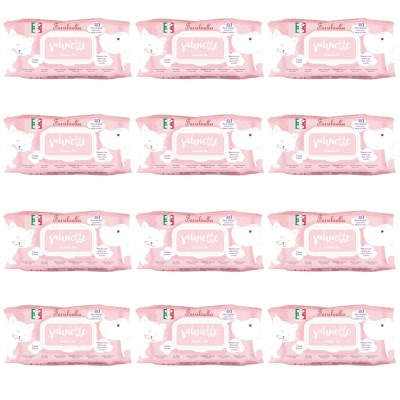 Multipack 12 Confezioni Salviette Per Cani e Gatti Sensitive Bio per le Zone Delicate