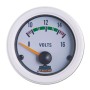 VOLTMETRO BIANCO SCALA GRADUATA DA 8 A 18V per barca gommone pilotina