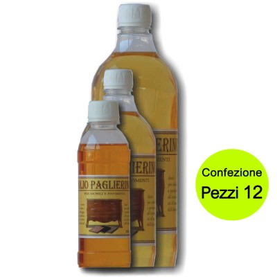 Multipack 12 Pz Olio Paglierino Puro Litri 1 Per Mobili E Pavimenti Brava Qualità