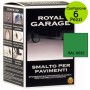Multipack 6 Pezzi Smalto Brava Royal Garage Verde RAL 6032 Per Pavimenti Piastrelle ml 750