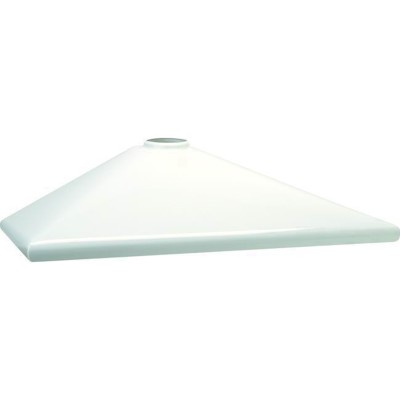 CAPPA CENTRALE SMALTATA BIANCA CM 90X50 FORO CM 10