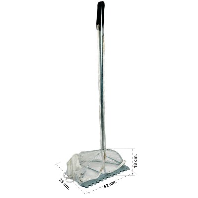 TELLINARO GRANDE ZINCATO CM 52X18X35 RETE IN NYLON