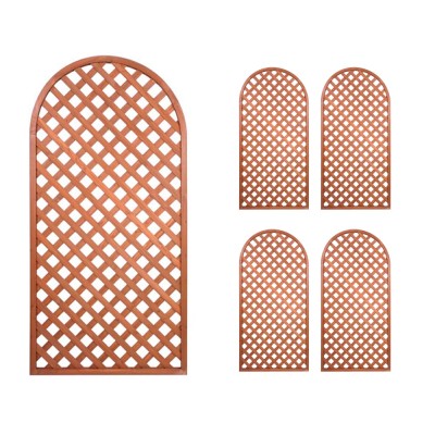 Multipack 5 pz Tralicci Fissi con Cornice Arco 0,90 x h 1,80 Metri in Legno di Pino