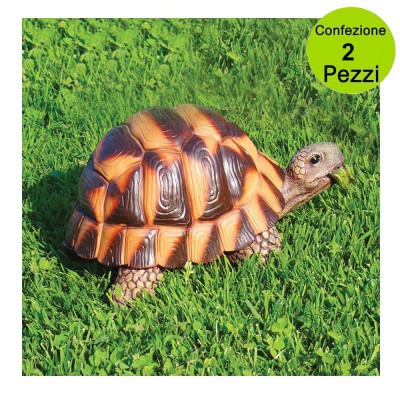 Multipack da 2 pezzi Decorazioni Animali Giardino e Laghetto TARTARUGA Media 889 