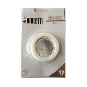 Confezione 3 guarnizioni con filtro Brikka 2 tazze Bialetti