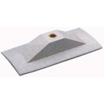 Porta Scalmo Per Gommoni In Gomma Grigia Dimensioni mm 210 x 100