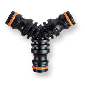 Raccordo Claber 8615 Deviatore a tre vie con innesti rapidi Quick Click