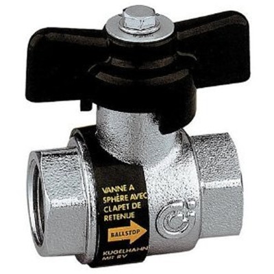 Valvola Sfera Farfalla 1' BALLSTOP Caleffi Ritegno Non Ritorno per Impianti