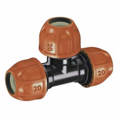 Multipack 10 Pezzi TE Claber 90323 Raccordo Diametro mm 20 Plietilene