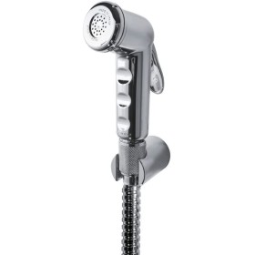 Kit Idroscopino Cromato Con Chiusura Automatica Flessibile cm 120 Con Supporto