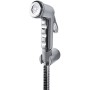 Kit Idroscopino Cromato Con Chiusura Automatica Flessibile cm 120 Con Supporto