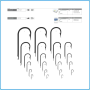Mustad Ami Da Pesca Per Palamito N.13 2315DT Confezione Da 100 Pezzi