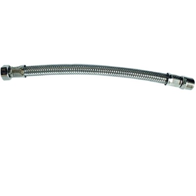 FLESSIBILE IN ACCIAIO F 1/2' M 3/8'  CM 30 PER IDRAULICA