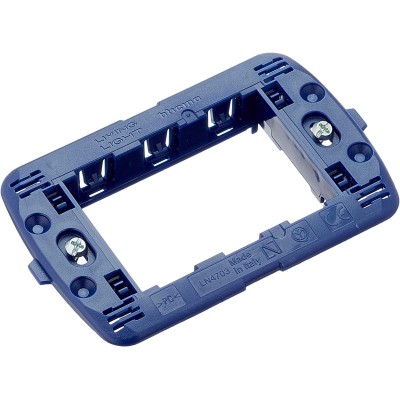 Supporto 3 Moduli Serie Living Light LN4703  Completo di Viti