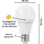 Optonica Lampadina Led Risparmio Energetico 18W Attacco E27 5 Pezzi