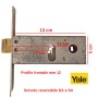 Serratura da fascia da infilare marca Yale 1850.70 zincata profilo mm 12