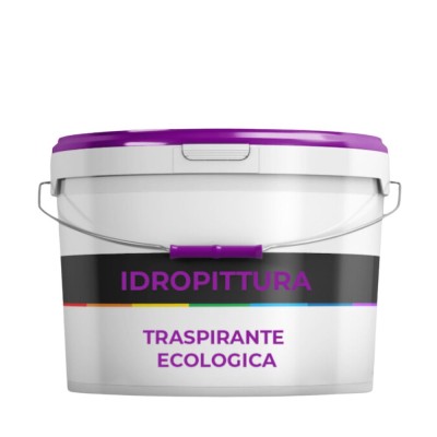 Idropittura Bianca Traspirante Ecologica ad Acqua per Interni Semilavabile