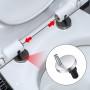 Coppia Cerniere Inox per Sedili WC Copriwater Sgancio Rapido Universale