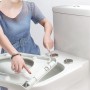Coppia Cerniere Inox per Sedili WC Copriwater Sgancio Rapido Universale