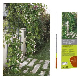 Arco per Giardino Decorativo in Ferro Verde per Rose Rampicanti ed altre Piante