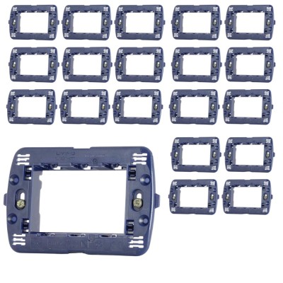 Supporto Serie Living Light 3 Moduli per Cassette 503 Confezione Pezzi 20
