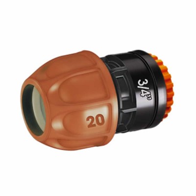 Multipack 10 Pz Raccordi Claber 90320 Diametro mm 20 Filetto 3/4" - 1/2 F