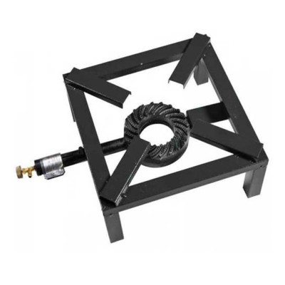 Fornellone da campeggio BRUCIAPIU' in ghisa 40x40 cm 8,5 kw